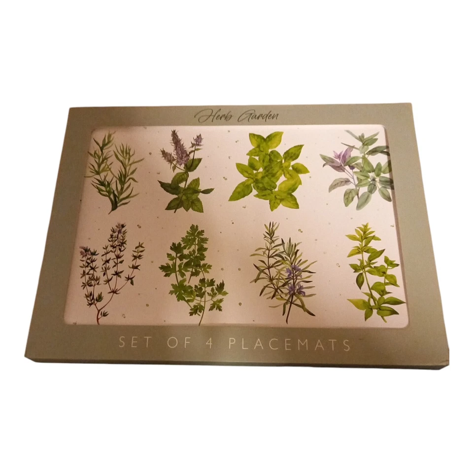 Lesser & Pavey Herb Garden Placemats - set of 4, 29x22cm - 13A - Image 1 of 1