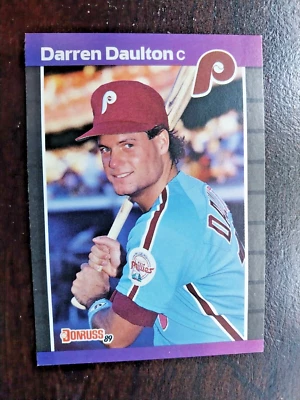 1989 Donruss  #549 Darren Daulton  Catcher  Phillies  FREE ship  NODot after INC - Image 1 of 2