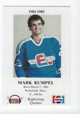 1984-85 Fredericton Express (AHL) Mark Kumpel 