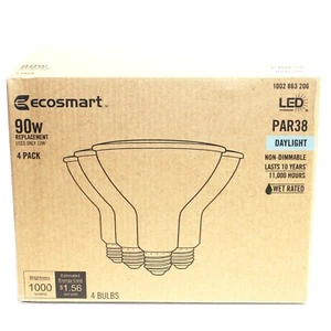 EcoSmart 90-Watt Equivalent PAR38 Non-Dimmable Flood LED Light Bulb Daylight - Picture 1 of 5