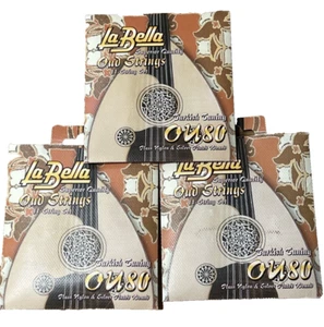 La Bella Strings Oud 11 String Set 3 Set Turco Tuning Nylon Argento Ferita NUOVO - Foto 1 di 3