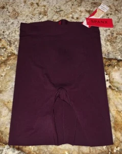 SPANX ThinStincts Mid Thigh Slimmer Firm Control Fine Wine Shorts NEW Womens S - Picture 1 of 4