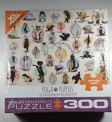 Yoga Puppies 300 Piece  Jigsaw Puzzle (XL PIECES). - Image 1 of 4