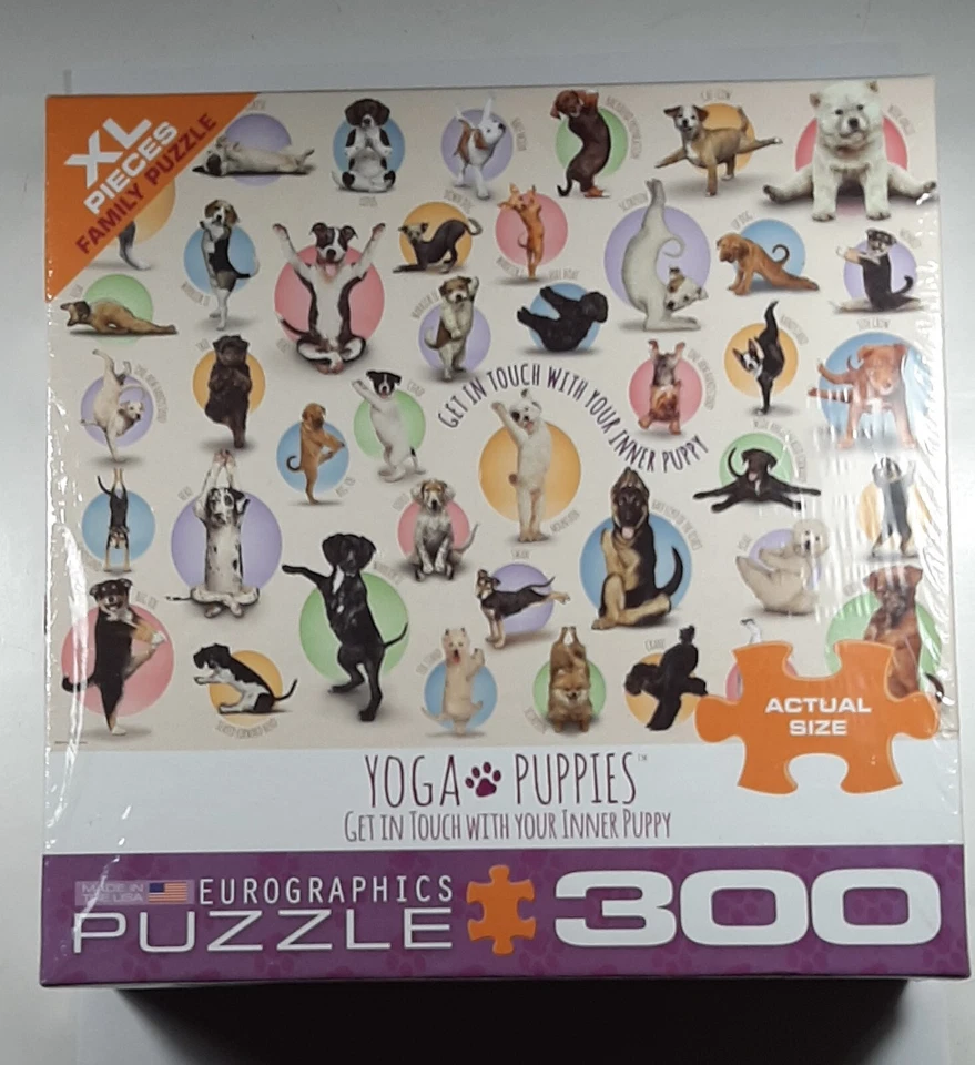 Yoga Puppies - 300pc Jigsaw Puzzle by Eurographics