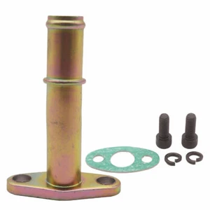 Turbo 38mm Oil Drain Flange pipe For barb Ball Bearing GT25R GT28R GT30R GT35 M8 - Picture 1 of 9