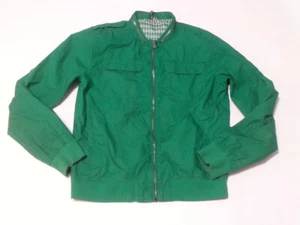 Divided Youth Boys Bomber Jacket Size XL (23x27x28") Green Slim Fit Full Zip - Picture 1 of 9