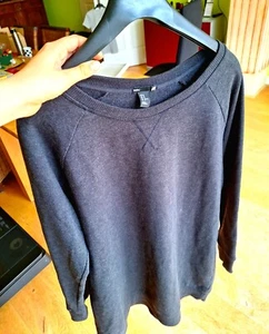 H&M Badic Hoody Oversized Damen Größe M, dunkel grau - Bild 1 von 4
