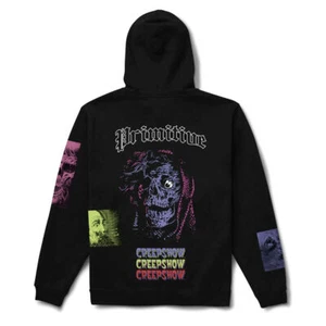 Primitive Skateboarding Men's X Creep Show Embroidered Black Hoodie Sweatshirt - Picture 1 of 7
