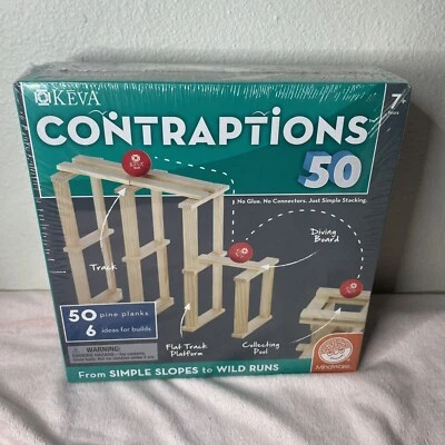 Mindware - KEVA Contraptions 50 Plank Set ages 7+ What will you build. - Image 1 of 4