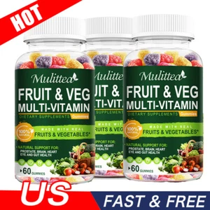 3x60 Fruits and Veggies Supplement Balance of Daily Nature Fruits and Vegetables - Picture 1 of 8