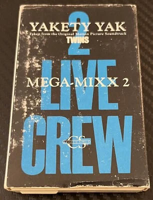 Vintage 1988 2 Live Crew - Yakety Yak Mega Mixx 2 Cassette Tape Single *TESTED - Image 1 of 4