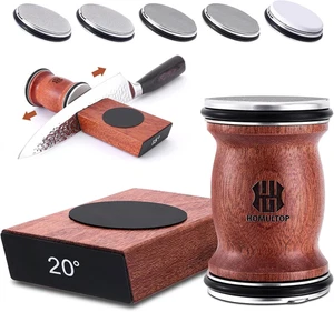 Rolling Knife Sharpener Kit, Kitchen Knife Sharpener with Replaceable Discs Diam - Picture 1 of 8