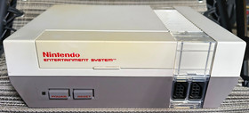 Nintendo NES Console With Super Mario Bros Cartridge