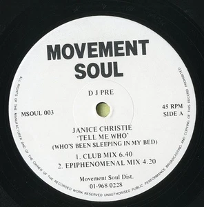 Janice Christie - Tell Me Who (Who's Been Sleeping In My Bed) (12") (Very Good P - Picture 1 of 1