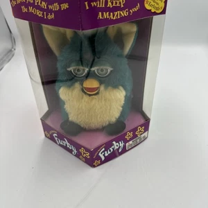 Dragon Furby 1999 vintage - verde azulado y crema - modelo 70-800 - nuevo en caja (nuevo en caja) - Imagen 1 de 5