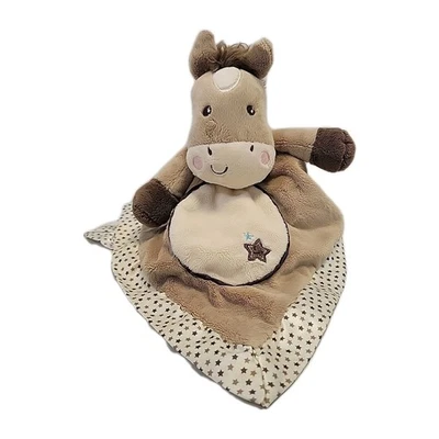 Douglas Baby Star Pony Lil Snuggler Lovey Security Blanket Plush Satin Trimmed - Image 1 of 4