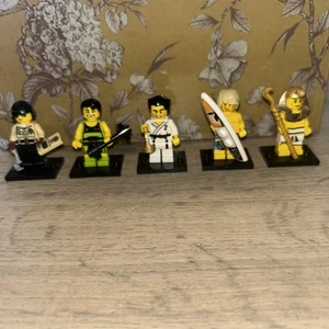 5x LEGO Minifigures Series 2 (Partial) - Pharaoh Cop Surfer Karate see descript’ - Picture 1 of 11