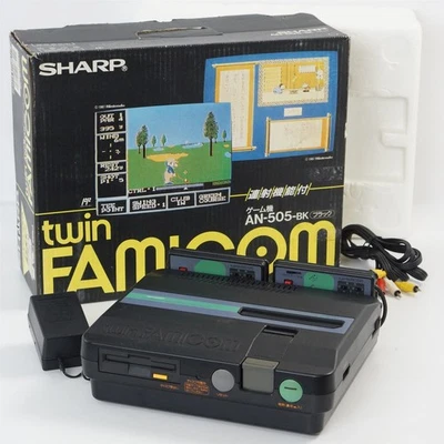 Consola TWIN FAMICOM en caja sistema probado AN-505BK nueva correa de goma 392633 Foto 1 de 4