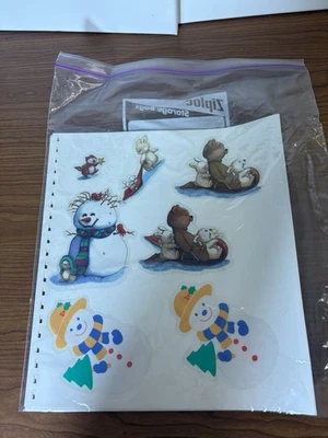 Surtido de aferramientos de ventana de vacaciones de invierno vintage  Foto 1 de 3