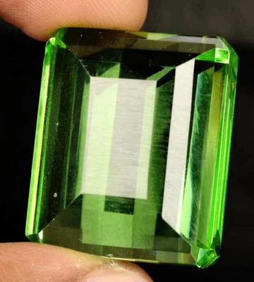 Large Green Peridot 181.2 Ct. Emerald Faceted Cut Loose Gemstone Gift 4 Birthday - Image 1 of 4