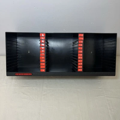 Vintage LASERLINE CD Storage Rack Organizer Desktop or Wall Mount Black 36 CDs - Image 1 of 4