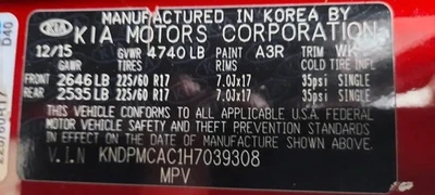 (LOCAL PICKUP ONLY) Fuel Tank AWD Fits 17-22 SPORTAGE 4218411 Foto 1 de 4