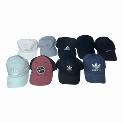 Adidas Sombrero Lote De 9 Gorras Sombreros De Colección Y2K Correr Snapback Correa Papá Gorras Paquete Foto 1 de 4