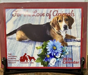 NHES For the Love of Animals 2026 Wandkalender ~ tolle Fotos von adoptierten Tieren - Bild 1 von 4