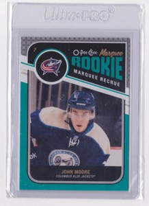 2011-12 O-PEE-CHEE MARQUEE ROOKIE RECRUE JOHN MOORE #589 COLUMBUS BLUE JACKETS