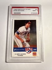 1986 Mark McGwire PSA 9 Burger King Huntsville Stars RC #33
