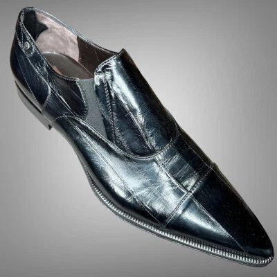 Nuevo Auténtico $970 Cesare Paciotti EE. UU. 8,5 Anguila Mocasines Zapatos de Diseñador Italiano  Foto 1 de 4