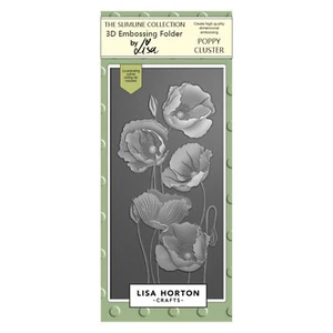 Lisa Horton Handwerk Prägefolder - Mohn Cluster (1er Pack) - Bild 1 von 1