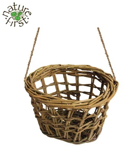 NATURE FIRST SMALL ANIMAL RABBIT GUINEA PIG NATURAL NIBBLE WILLOW HAYRACK 31099 - Picture 1 of 4
