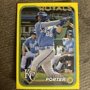 Logan Porter RC 2024 Topps Series 2 #666 Kansas City Royals YELLOW - Bild 1 von 2
