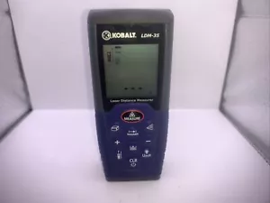 KOBALT LDM-35 Laser Distance Meter (0.16 ft to 115 ft) W/ case - Picture 1 of 8