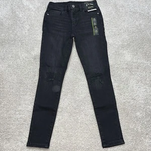 NWT Art Class Youth 12 black distressed Mid rise ankle length skinny jeans pants - Picture 1 of 6