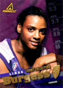 WNBA BALONCESTO 1998 PINNACLE GOLD LINDA BURGESS COURT COLECCIÓN #56 MONARCAS - Imagen 1 de 1