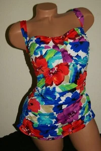 New Swim Systems/Xhilaration Beautiful Floral Plus Size Tankini  20W - Picture 1 of 5