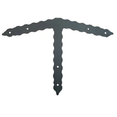 Staffa per travi in legno giunzione a T inclinata 13° verniciata grigio grafite - Immagine 1 di 2