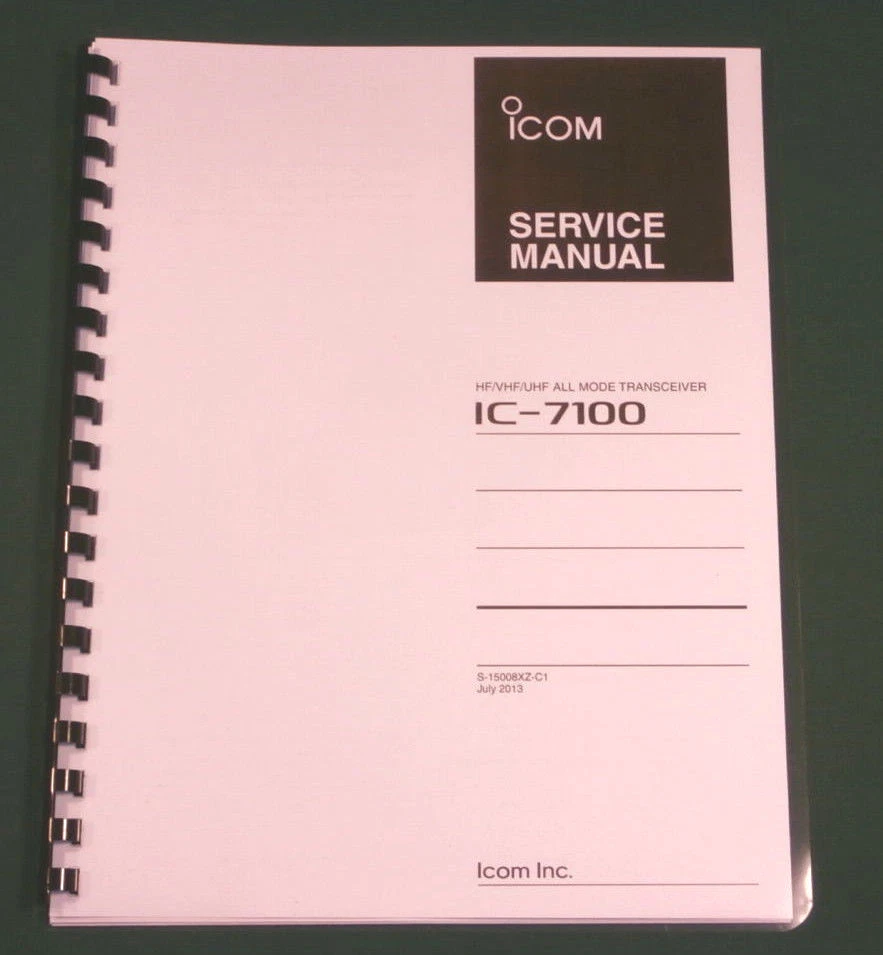 Manual de servicio Icom IC-7100: ¡Diagramas desplegables de 11" X 17" y a todo color! Foto 1 de 1