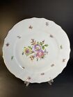 Herend Bouquet of Flowers 1524 10” dinner plate hand-painted Scalloped Edge