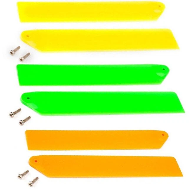 BLADE mCPX 2 Hi-Performance Main Rotor Blade Combo : Green / Yellow / Orange - Image 1 of 1