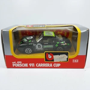 1/43 COCHE CAR AUTO PORSCHE 911 CARRERA CUP NEGRO #15 COD4195 BURAGO - Imagen 1 de 1
