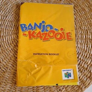 Instruction Manual Only Banjo Kazooie Nintendo 64 N64 PAL AUS Verison Booklet - Picture 1 of 24