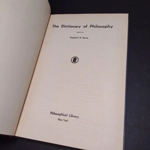 Dictionary of Philosophy by Dagobert Runes -1960 -Hardcover -Vintage Philosophy - Picture 1 of 14