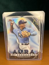 2022 Topps Finest Wander Franco Aura Kintsukuroi Black and Gold Refractor RC SSP