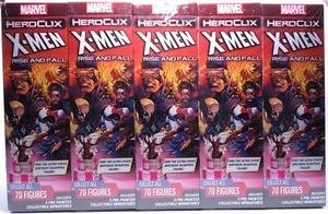 HeroClix sealed Brick ~ X-MEN: RISE AND FALL ~ Marvel 5 figure Booster pack x 10 - Picture 1 of 2
