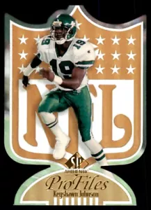 1997 SP Authentic Pro Files Die Cut Keyshawn Johnson 6/100 Jets *Noles2148* - Picture 1 of 2