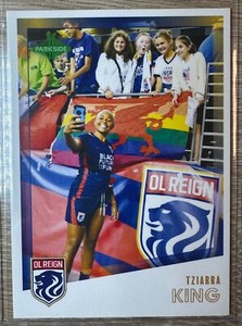 TZIARRA KING 2023 PARKSIDE NWSL VOLUME 2 SP PHOTO VARIATION #SP239 OL REIGN!