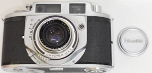 Cámara fotográfica vintage Minolta A-2 35 mm lente Rokkor estuche de cuero probado funciona - Imagen 1 de 17
